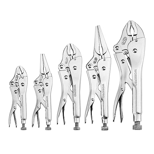 WORKPRO 5-Piece Locking Pliers Set