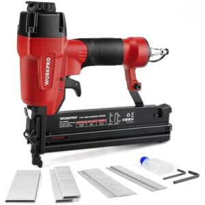 workpro 18 ga 2 in 1 pneumatic brad nailer and crown stapler