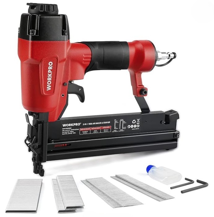 workpro 18 ga 2 in 1 pneumatic brad nailer and crown stapler workpro 18 ga 2 in 1 pneumatic brad nailer and crown stapler