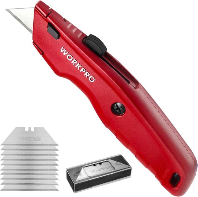 workpro premium retractable all metal utility knife workpro premium retractable all metal utility knife