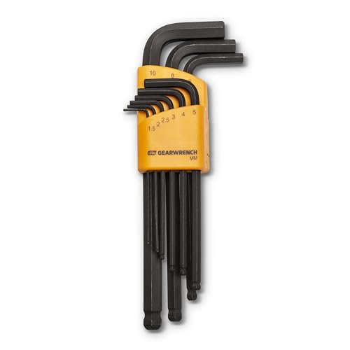 gearwrench 83521 9 piece long arm ball end metric hex key set gearwrench 83521 9 piece long arm ball end metric hex key set